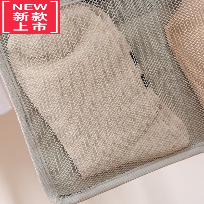 可莉允30格大容量内衣文胸袜子收纳挂袋 加厚无纺布+优质网布图片