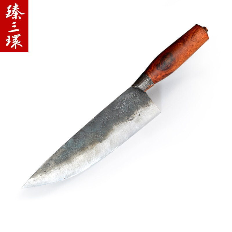 臻三环舌尖上的中国3鲁菜纪录片菜刀李士贞手工锻打夹钢刀厨师专用厨