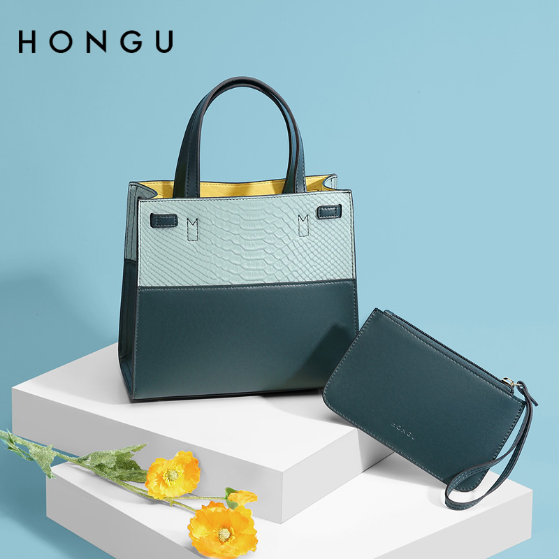 红谷包包女包新款单肩包小包手袋翅膀包时尚简约手提包牛皮手拎包视频