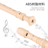 奇美DHS高音德式竖笛6孔8孔学生儿童初学者六孔八孔成人笛子乐器 八孔竖笛标配+教材