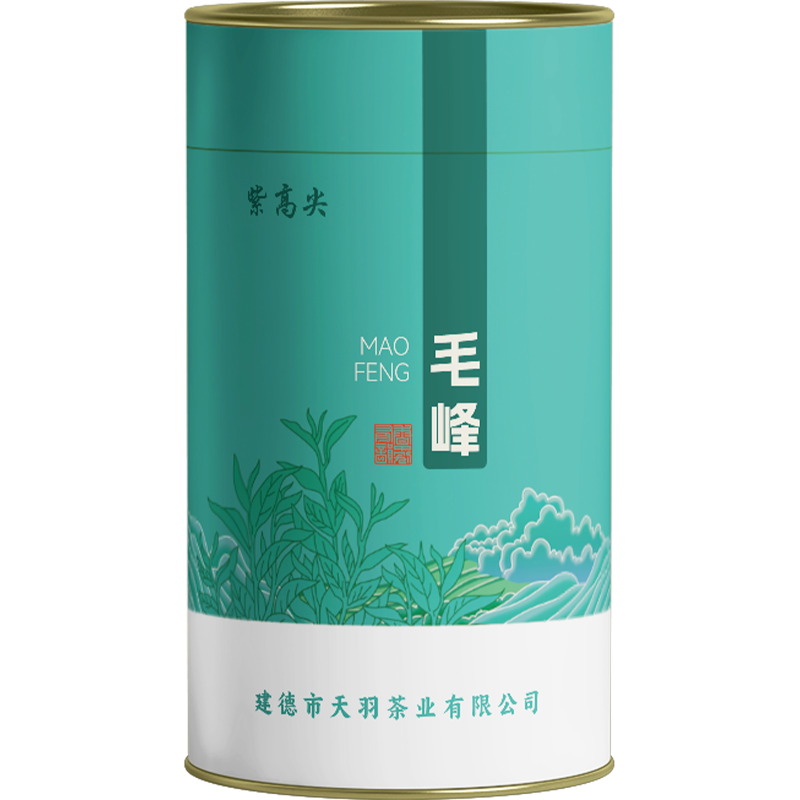 紫高尖一级明前白茶毛峰250g罐装高清大图