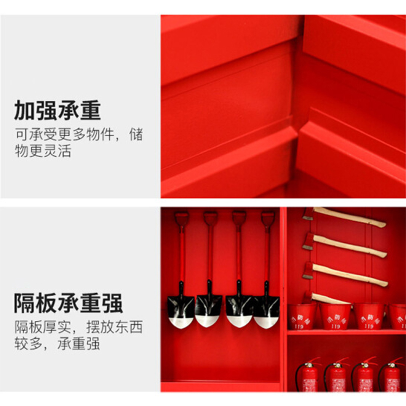汉诺鑫威微型消防站消防柜消防器材全套装灭火箱展示建筑工地柜工具物资柜2000mm*2400mm*400mm高清大图