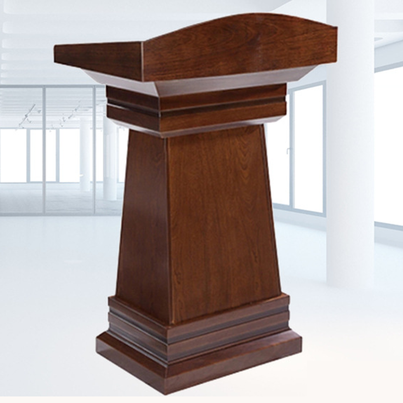 简约时尚贴木皮讲台视频