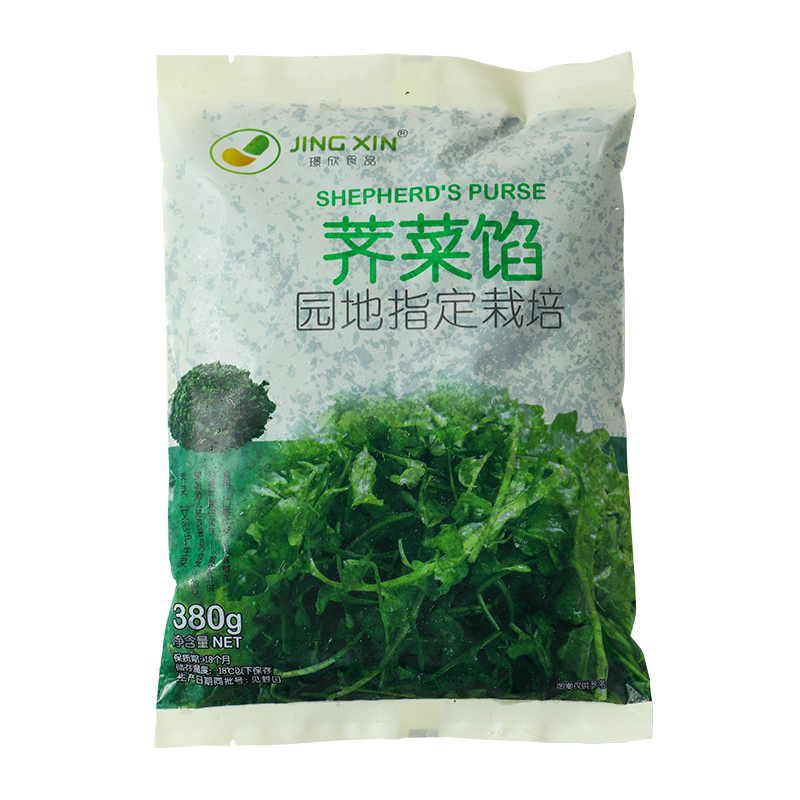 璟欣食品 速冻荠菜馅380g(健康蔬菜 营养方便)