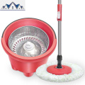 家用单筒旋转不锈钢手压甩干拖把拖布桶迷你拖把桶单驱动省力拖把_1_912