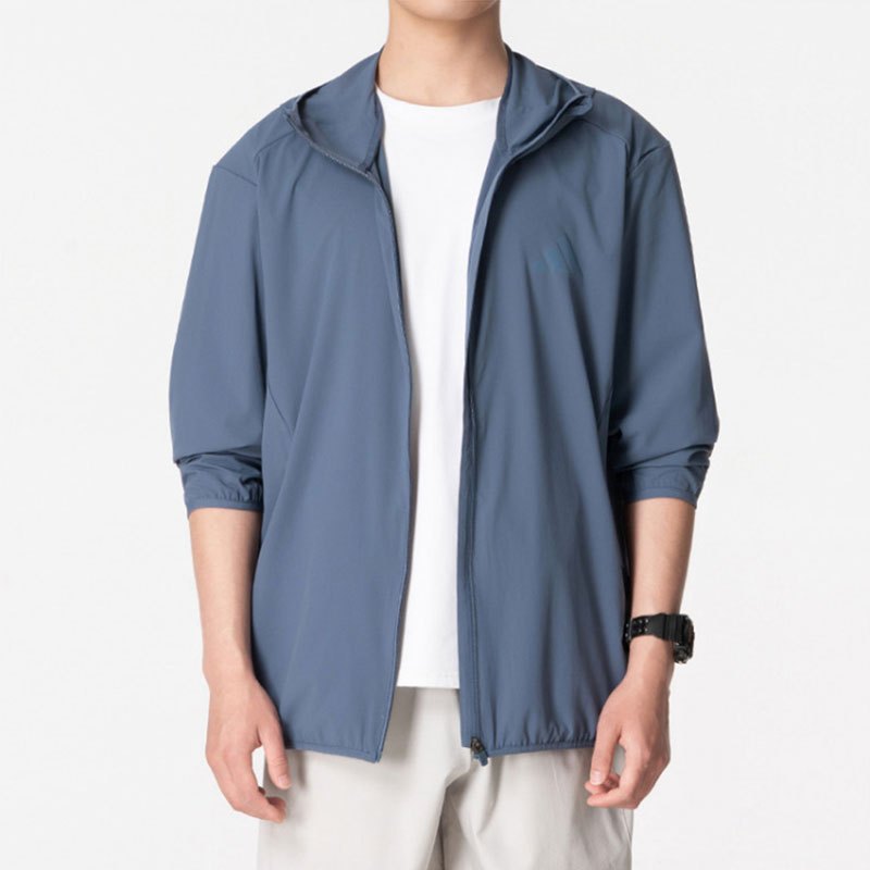 阿迪达斯(adidas)外套男装 新款运动服健身训练跑步锻炼梭织连帽夹克上衣KT2114 ZP