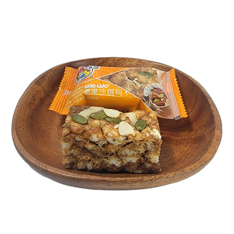 喔喔沙琪玛散装250g婚庆结婚喜糖黑全麦益生元牛乳水果坚果零食品 喔喔沙琪玛 坚果味散装250g（约15个）