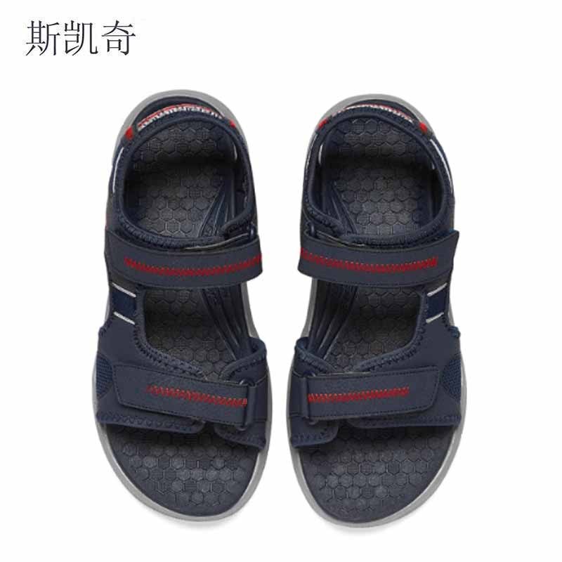 斯凯奇 男户外凉鞋拖鞋 237286-NVGY7 双
