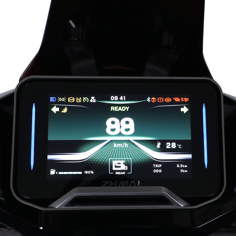 智迈超跑SF90 PRo 电动车48v60v72v长续航智能电动车高速电摩CBS双联动TCS防侧滑电动车外卖车高清大图