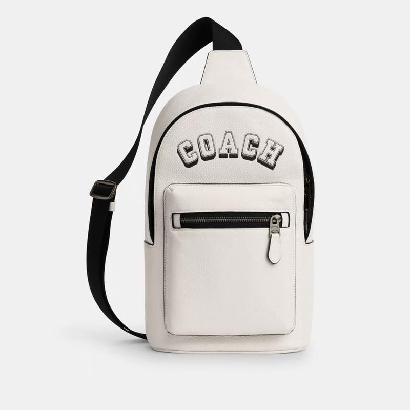 COACH男士多功能可调式腰包耐用稳定折叠设计便携旅行包