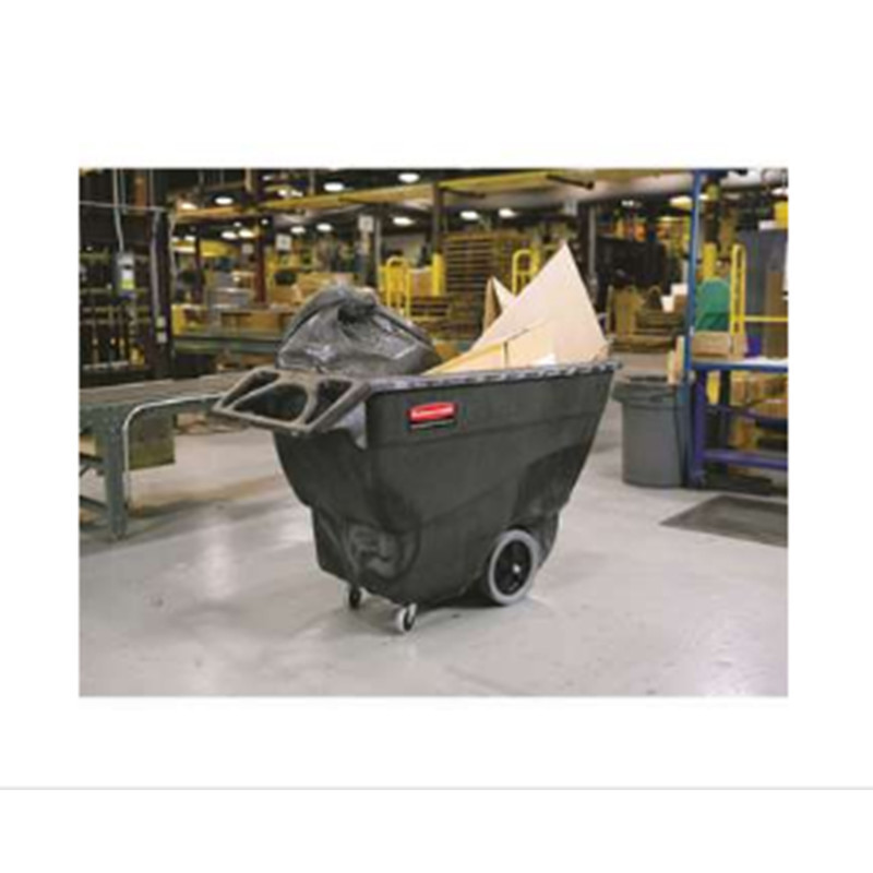 乐柏美 Rubbermaid 胶棉倾斜斗车 承重204.1kg 体积0.4立方米