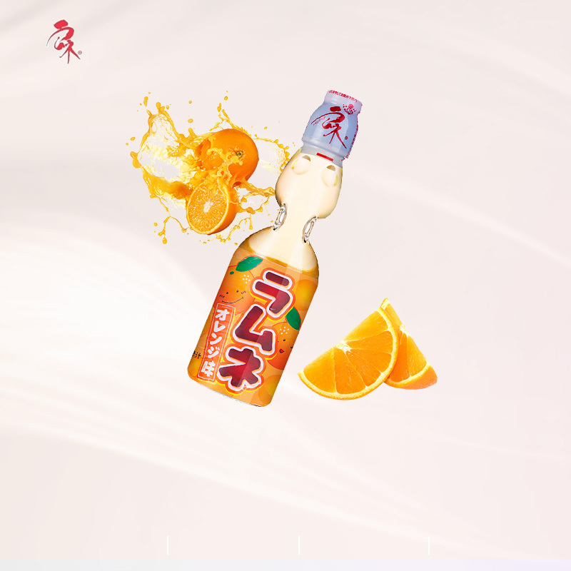哈达弹珠波子汽水柑橘味200ML