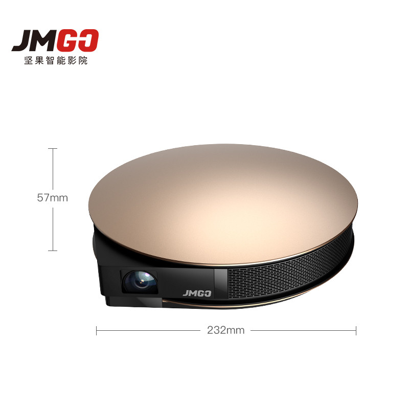 坚果(JmGO) G3Pro 电视机 1200ANSI 高清 智能 投影仪 300英寸 无屏电视 镜头门保护高清大图