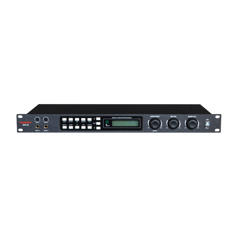 得胜(TAKSTAR)EKX-4A 前级效果器 光纤同轴 信号输入 KTV工程安装 颜色:黑色(单位:台)