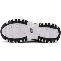 Skechers/斯凯奇 男士运动鞋 休闲鞋拼接鞋面运动鞋厚底跑步鞋熊猫鞋52675-BKW 666049-BKW