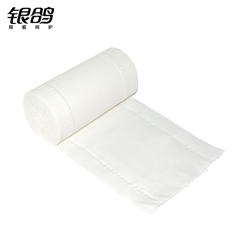 银鸽可溶性卫生卷纸800g/提四层3提装可冲不堵马桶手纸厕纸