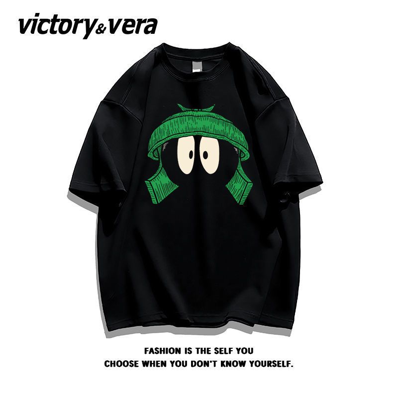 VICTORYVERA小众别致法式慵懒风短袖T恤女2022夏季宽松纯棉上衣服
