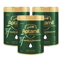 澳洲发/3罐装-爱他美(aptamil)绿色奇迹有机A2蛋白配方奶粉1段900g/罐装 进口婴幼儿一段奶粉 0-6个月