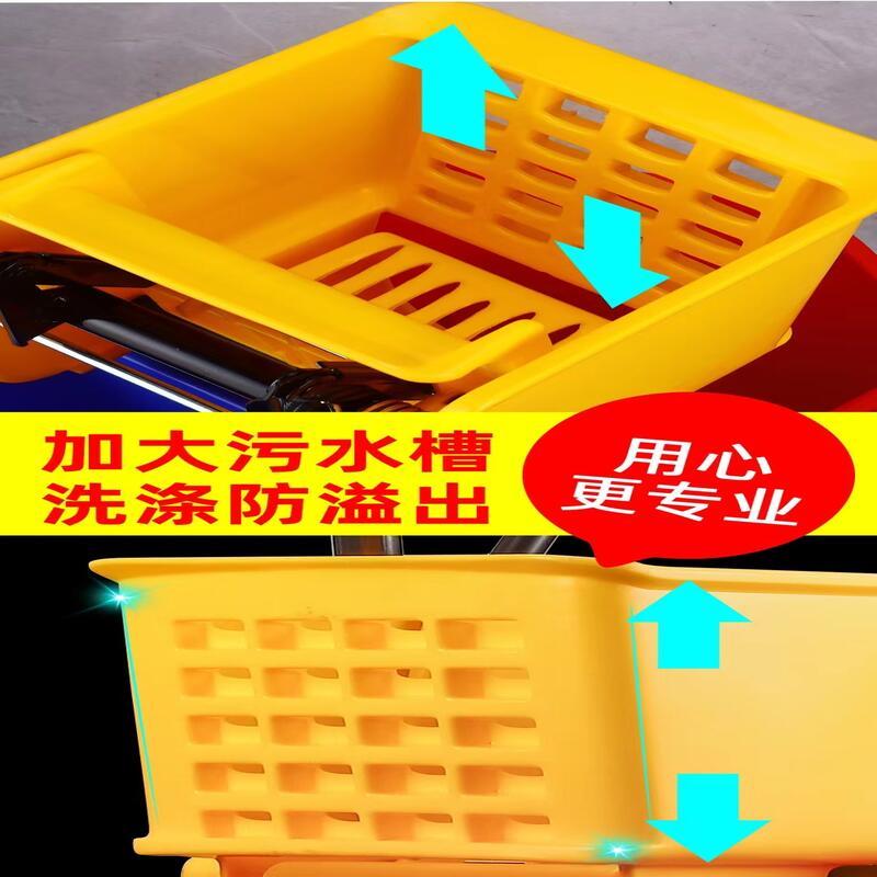 德力彩 拖把挤水桶 榨水车 32升 个高清大图