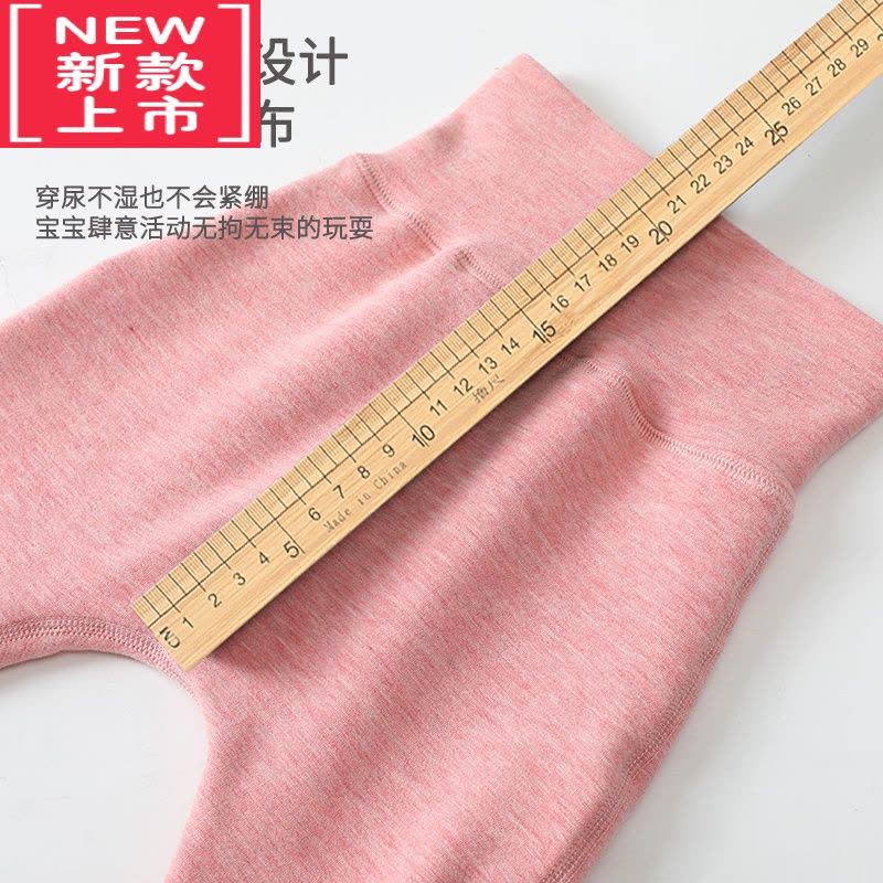 可莉允婴儿裤子加绒儿童保暖裤宝宝高腰秋冬打底裤德绒棉裤大屁屁护肚裤图片