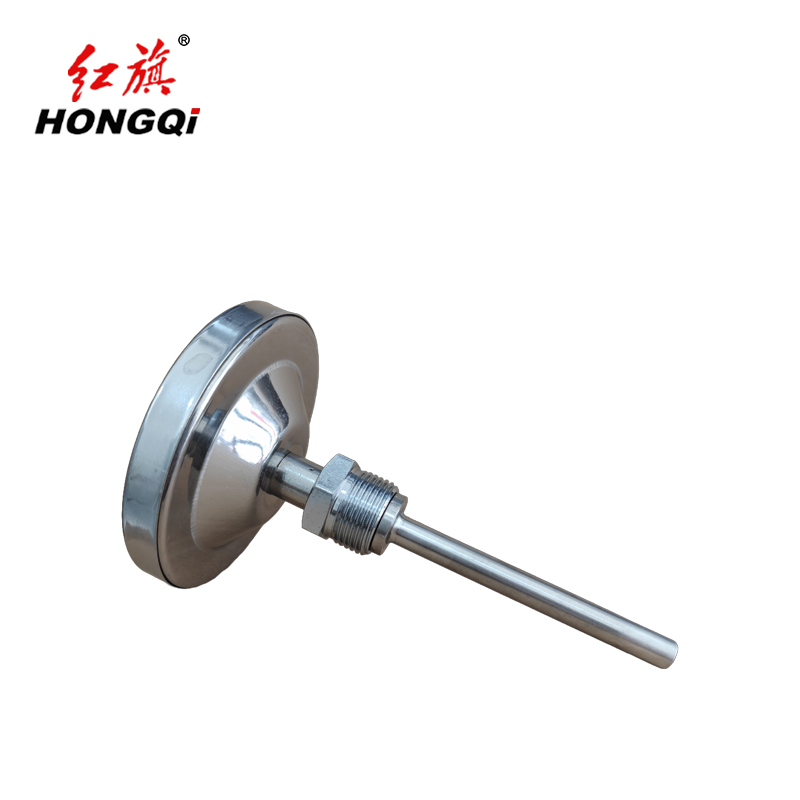 红旗 双金属温度表 WSS401 -40-80度 杆长50MM 块高清大图