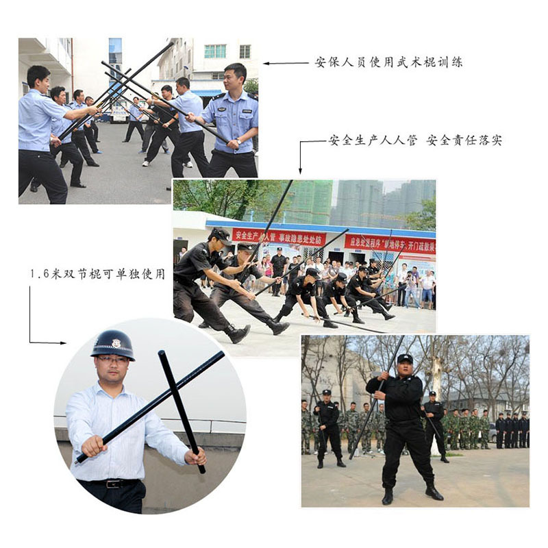 橡胶棍（长）防暴棍防身棍保安执勤巡逻棍橡胶棍棒车载应急棍防身武器安保器材高清大图