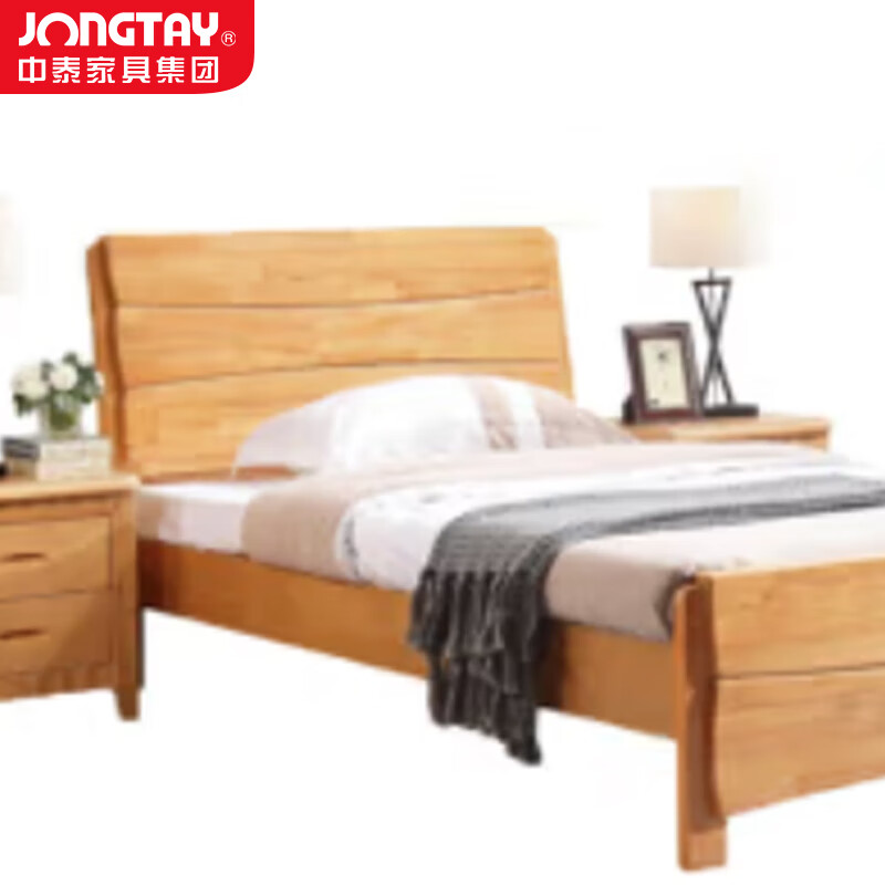 中泰(jongtay)1.8米实木床简约宿舍单双人床 J-CDZ70高清大图