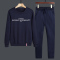 套头卫衣男秋冬季圆领休闲运动套装潮流时尚帅气学生男装两件套YTZ204