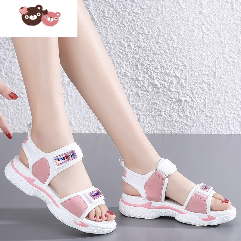 绿彩虹光女童凉鞋夏季新款时尚儿童中大童软底4142大码公主小学生女孩