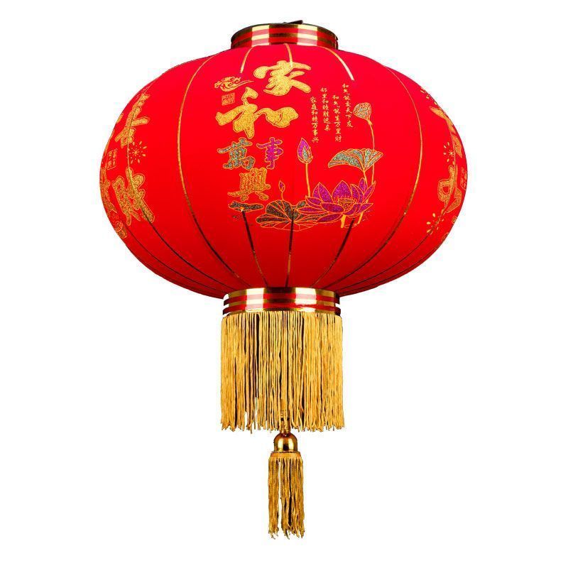 玉蝴蝶 一对装80#带图案图案随机带灯 春节重大节日专用灯笼颜色亮丽