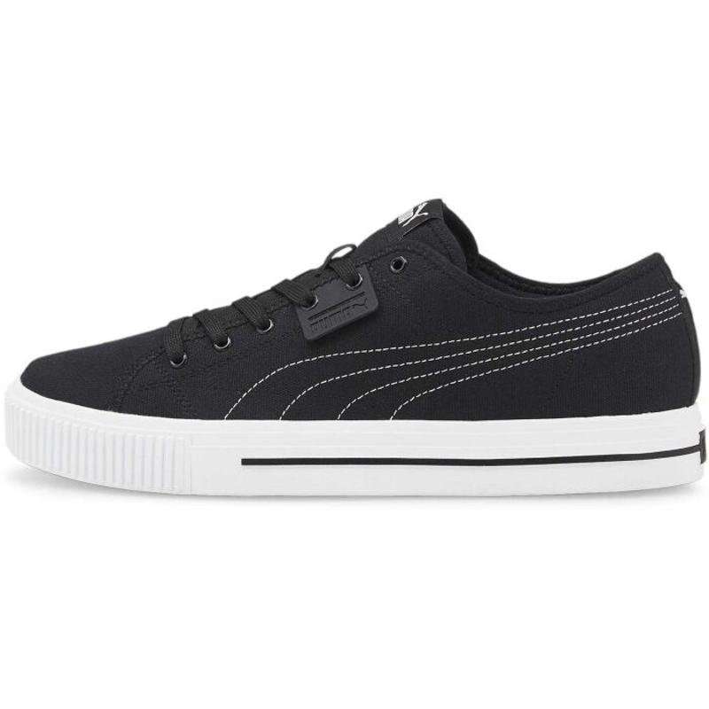 彪马(Puma)男款休闲百搭轻便舒适运动帆布训练鞋室内健身鞋 black(black_/_white) 41