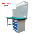 鑫导 维修工作台 2100*750*800落地四抽背板灯架 台
