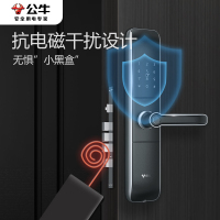bull公牛指纹锁防盗门电子锁密码锁磁卡密码锁标准锁体智能门锁防猫眼