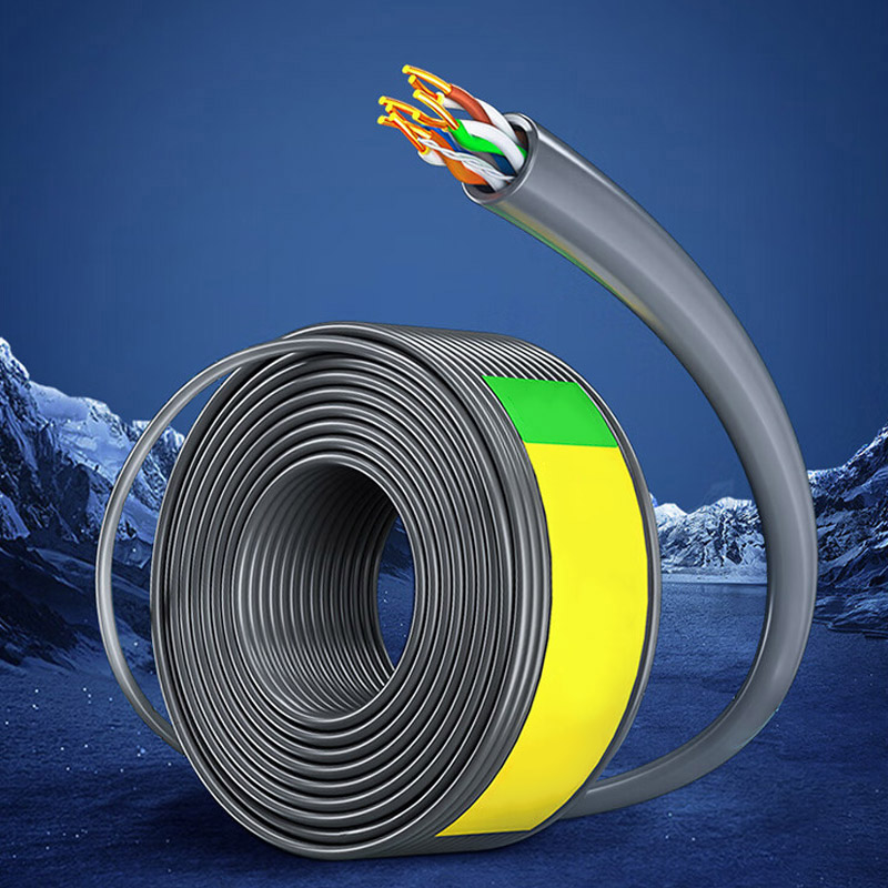 Hittery 六类网线 非屏蔽CAT6类箱线 监控用线 工程家装千兆网络用线 XHS6100 100米灰色(单位:箱)高清大图