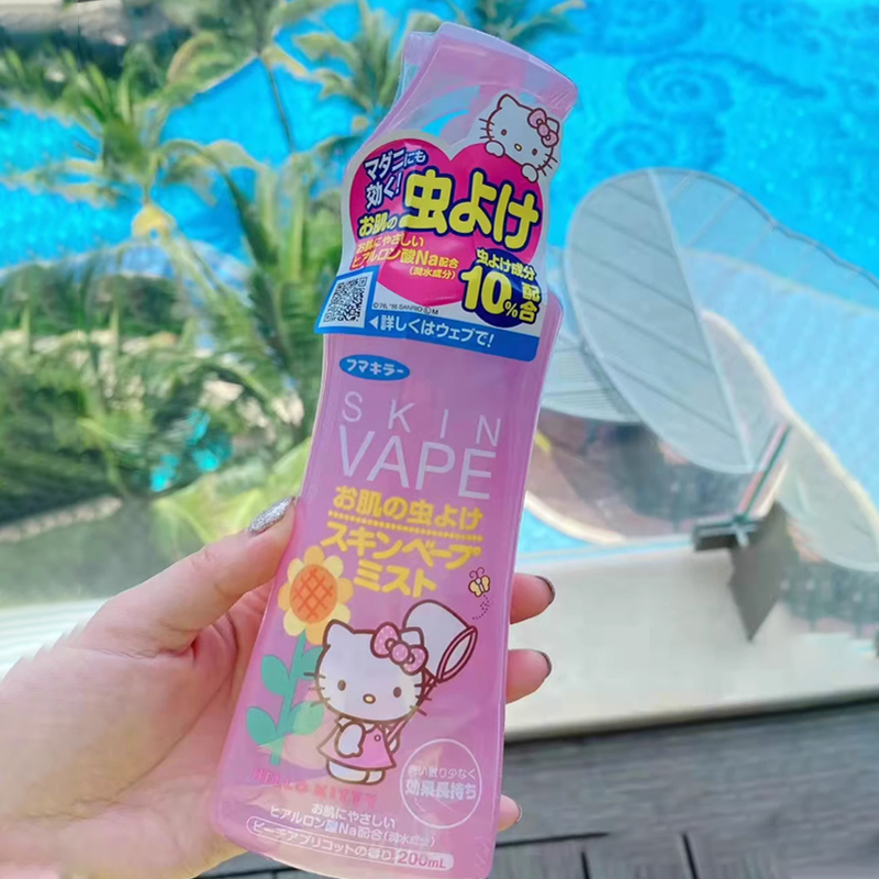 日本未来vape驱蚊水福马芳香喷雾儿童防蚊液宝宝婴儿蚊虫叮咬户外蜜桃