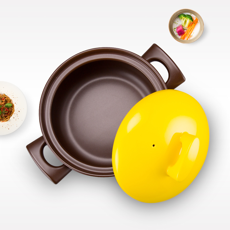 嘉炖 陶瓷养生煲汤砂锅2.8L家用燃气明火耐高温煲仔饭石锅煮粥饭沙煲麦石炖锅JDDB28