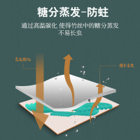 苏宁宜品 可折叠竹席1.5米/1.8米家用双面印花凉席-A