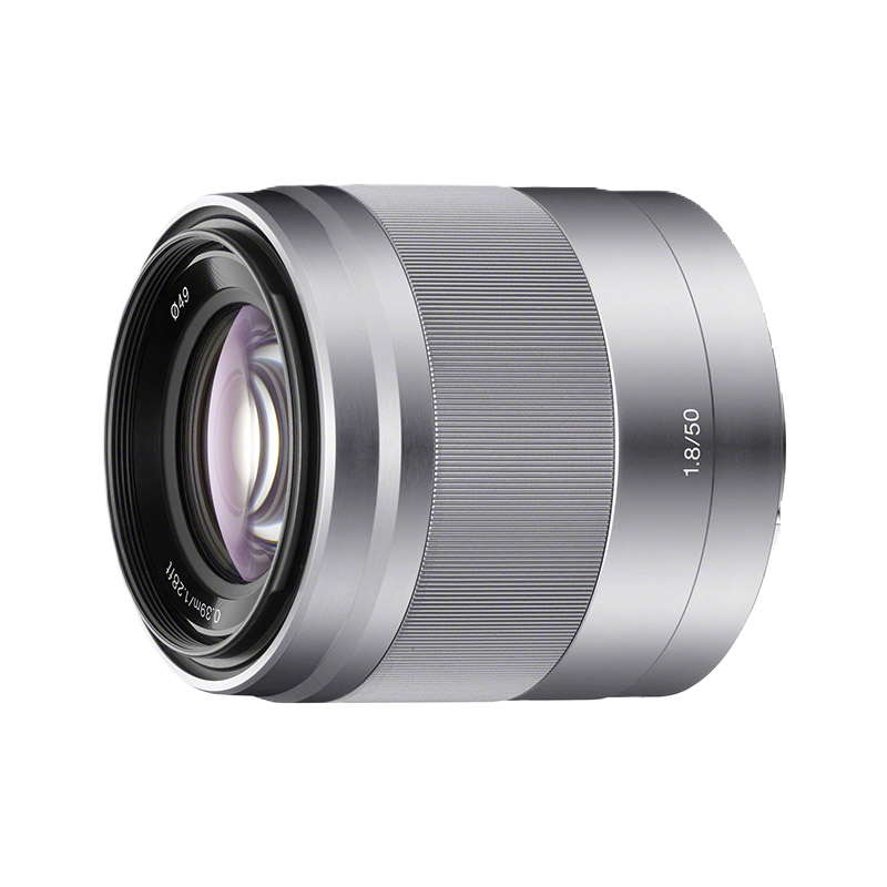 索尼(SONY) E 50mm F1.8 OSS APS-C画幅标准定焦镜头 (SEL50F18/银色)高清大图