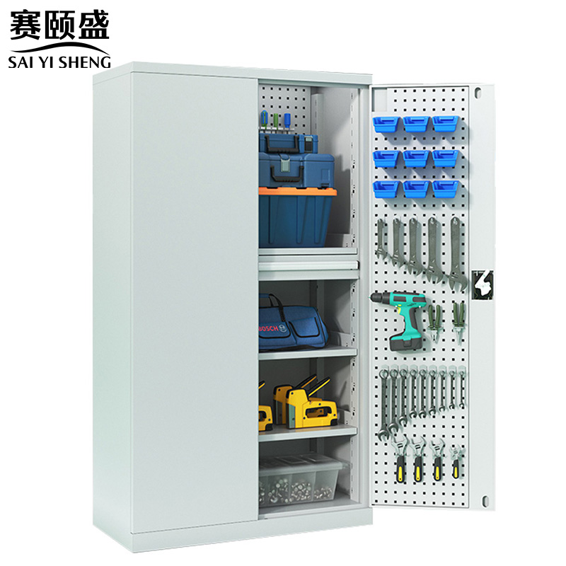 赛颐盛工具柜 车间工具柜一抽带网板台