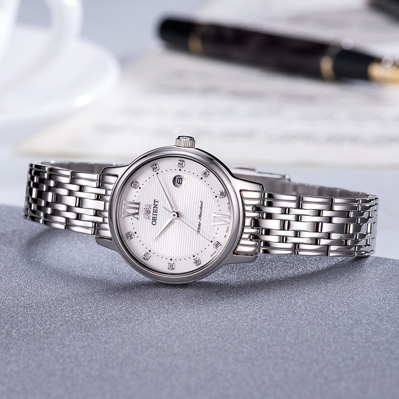东方双狮orient女表优雅石英手表女士时尚防水手表镶钻商务休闲小盘