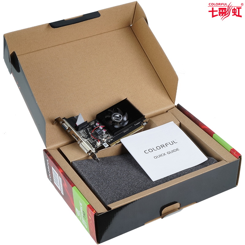 STK七彩虹GT710黄金版2G高清显卡 老机器台式机电脑独显升级替换 支持3屏显示器 支持4K