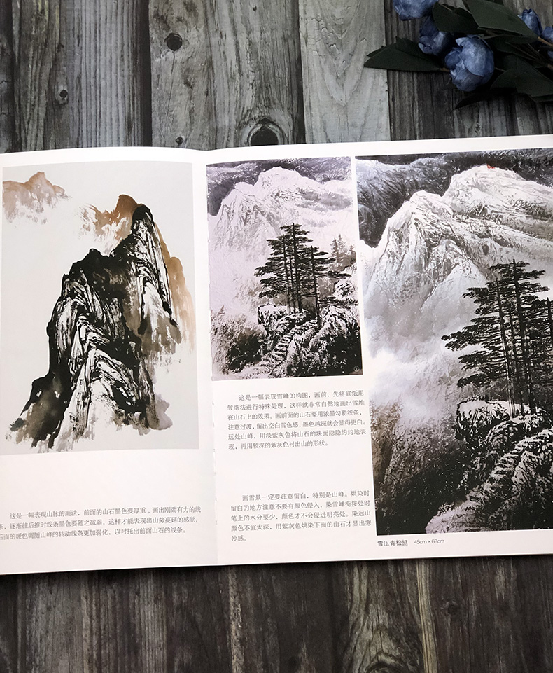 [醉染正版]曾刚画山石 新版中国画名家技法 写意彩墨山水画作品集画册 国画水墨画写生临摹宝典范本图谱 初学者绘画美术入门高清大图