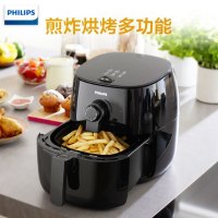 飞利浦(Philips) 空气炸锅 家用智能低脂肪 真空无油电炸锅大容量3L大容量薯条机 HD9621/91不粘涂层