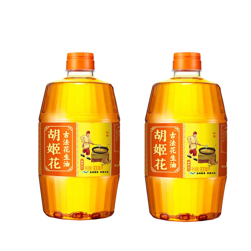 胡姬花古法特香型花生油900ml*2瓶