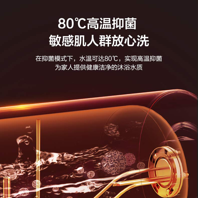 [大牌推荐]万和一级能效 智能断电洗60升速热储水式即热式电热水器 一键抑菌+WiFi智控E60-Q2WY10