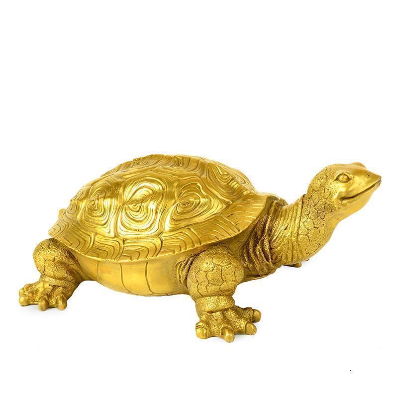 纯铜乌龟摆件 铜龟祝寿贺寿家居客厅装饰工艺品_692_980