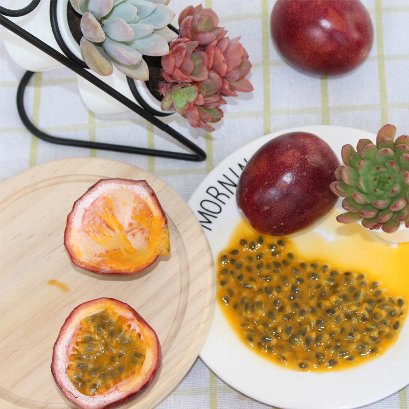 鲜贝达生鲜 云南昆明紫色百香果特大果2斤 净重14个左右 新鲜西番莲鸡蛋果产地直发高清大图