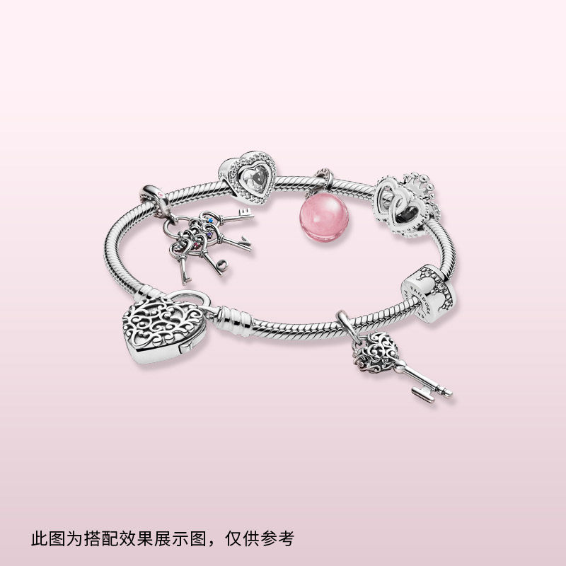 PANDORA潘多拉 925银闪耀爱情 925银串饰 797608CZ 797608CZ可搭配手链项链高清大图