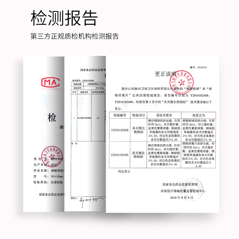 爱护佳医用酒精棉片100片/盒一次性消毒棉灭菌伤口耳洞消毒酒店旅行清洁75%酒精消毒高清大图