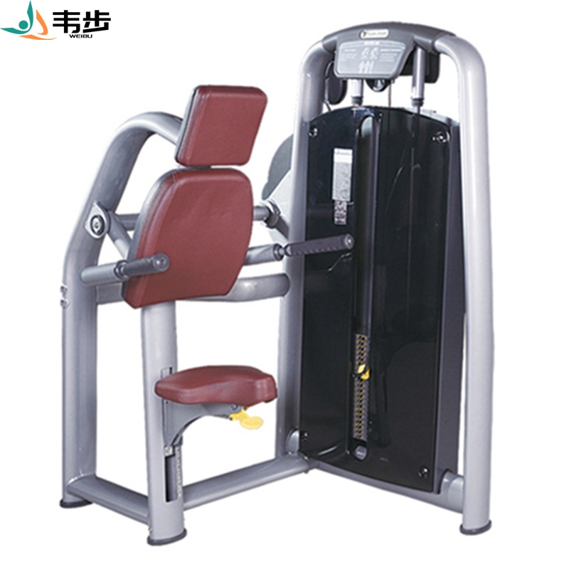 韦步wellBu6024商用坐姿肱三头肌练习机坐式手臂下压肌肉训练器健身房高清大图